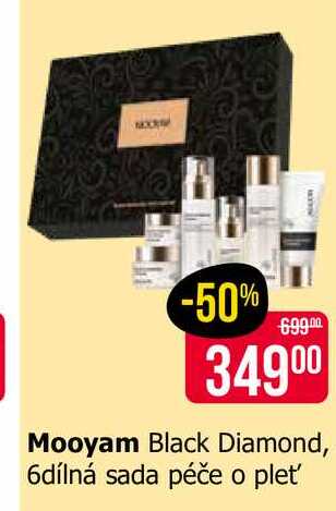 Mooyam Black Diamond, 6dílná sada péče o pleť Teta drogerie