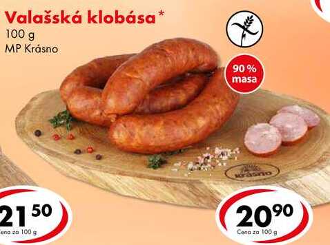 Valašská klobása *, 100 g 