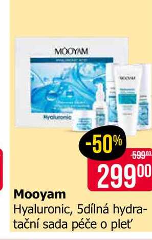 Mooyam Hyaluronic, 5dílná hydratační sada péče o pleť Teta drogerie