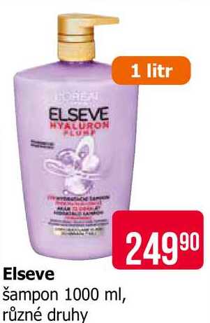 Elseve šampon 1000 ml, různé druhy