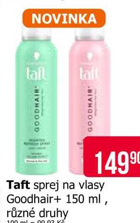 Taft sprej na vlasy Goodhair+ 150 ml, různé druhy Teta drogerie