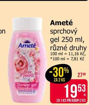 Ameté sprchový gel 250 ml, různé druhy Teta drogerie