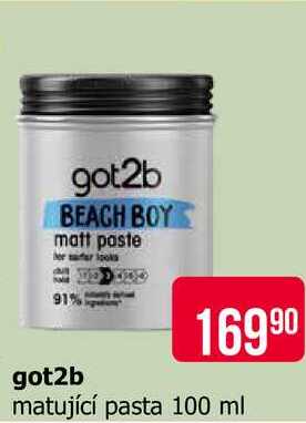 Got2b matující pasta 100 ml Teta drogerie