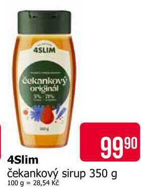 4Slim čekankový sirup 350 g