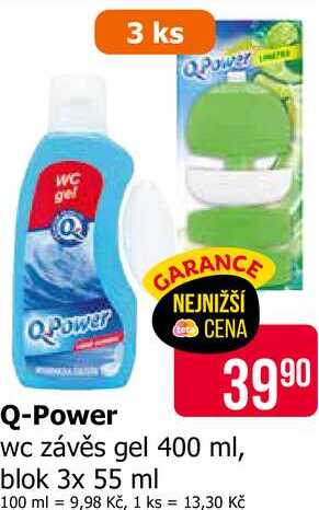 Q-Power wc závěs Teta drogerie