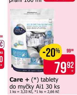 Care+ tablety do myčky Ai1 30 ks