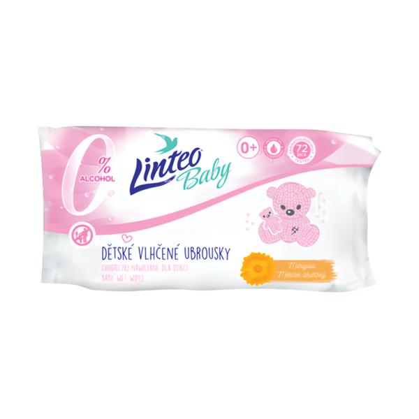 Linteo Baby Dětské vlhčené ubrousky s měsíčkem Košík.cz