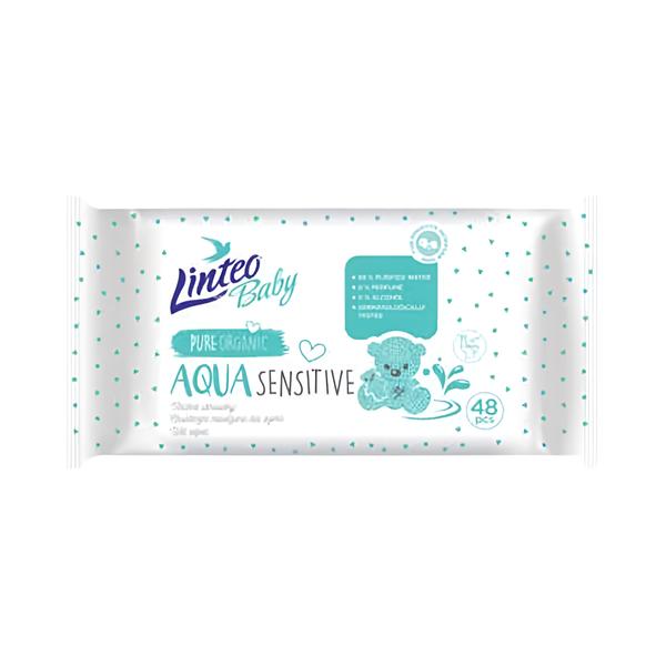 Linteo Baby Aqua Sensitive Vlhčené ubrousky Košík.cz