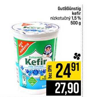 Gut&Günstig kefír nízkotučný 1,5% 500 g
