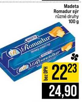 Madeta Romadur sýr různé druhy 100 g