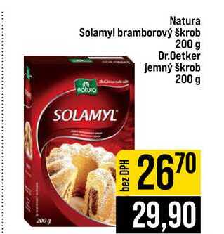 Natura Solamyl bramborový škrob 200 g Dr.Oetker jemný škrob 200 g 