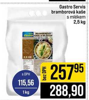 Gastro Servis bramborová kaše s mlékem 2,5 kg