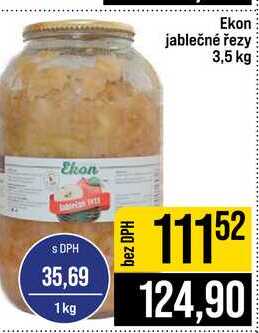 Ekon jablečné řezy 3,5 kg
