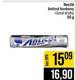 Nestlé Anticol bonbony různé druhy 50 g