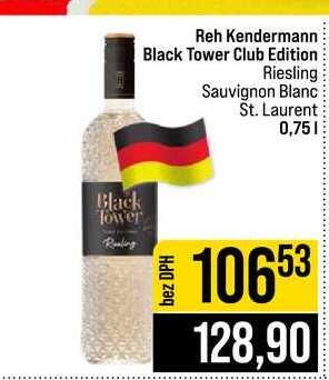 Reh Kendermann Black Tower Club Edition Riesling Sauvignon Blanc St. Laurent 0,75l