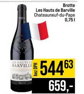 Brotte Les Hauts de Barville Chateauneuf-du-Pape 0,75l