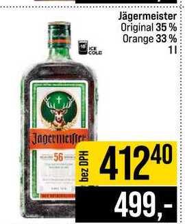 Jägermeister Original 35% Orange 33% 1l