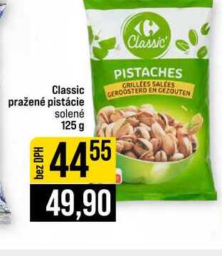 Classic pražené pistácie solené 125 g 
