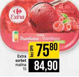 Extra sorbet malina 1l