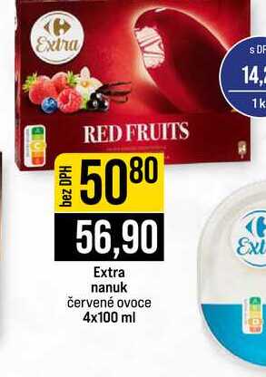 Extra nanuk červené ovoce 4x100 ml