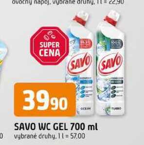 SAVO WC GEL 700 ml
