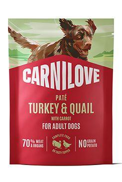 Carnilove Dog Pouch Paté Turkey&quial Carrot 300g