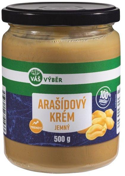 VÁŠ VÝBĚR Arašídový krém jemný, 500 g