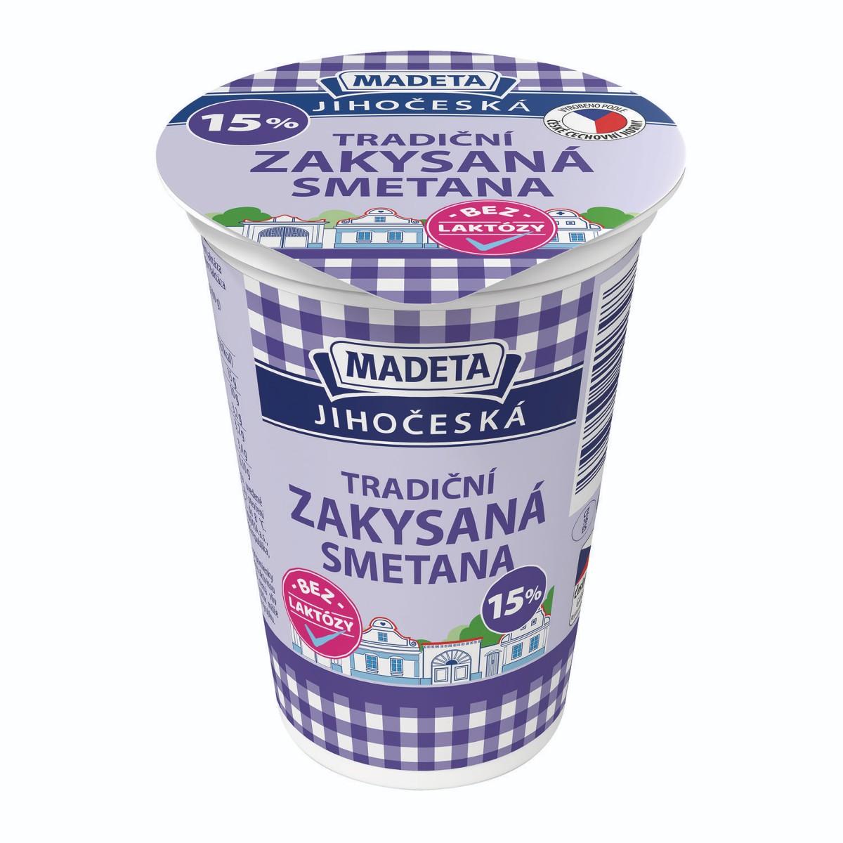 Madeta Jihočeská smetana 15%, 180 g