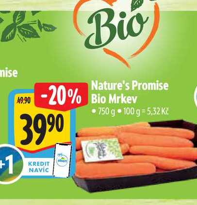 Nature's Promise Bio Mrkev 750 g
