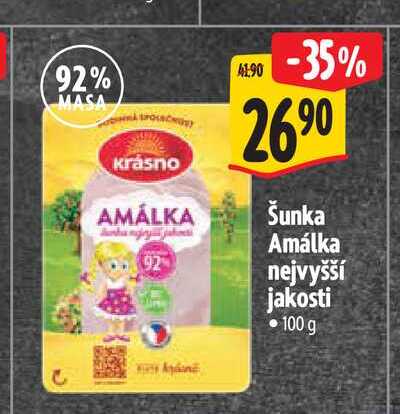  Šunka Amálka nejvyšší jakosti 100 g