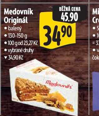 Medovník Originál balený 130-150 g