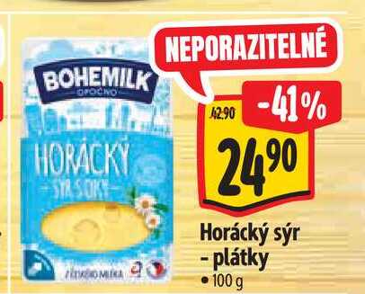 Horácký sýr - plátky 100 g