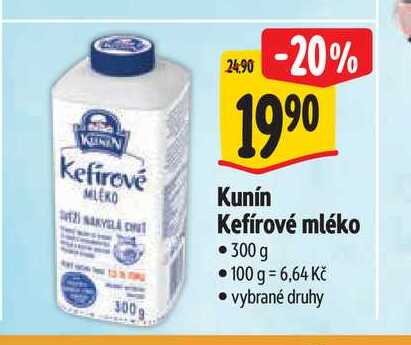 Kunín Kefírové mléko 300 g