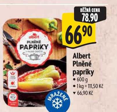 Albert Plněné papriky 600 g