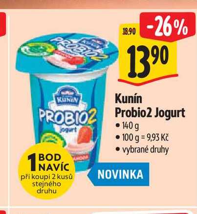 Kunín Probio2 Jogurt 140 g