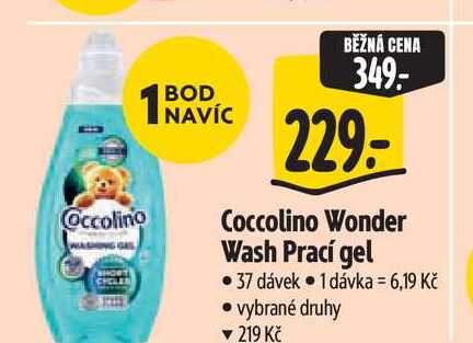 Coccolino Wonder Wash Prací gel  37 dávek Albert