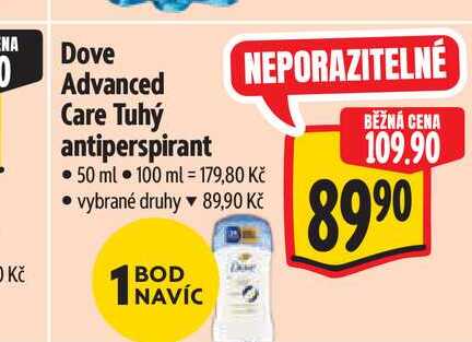 Dove Advanced Care Tuhý antiperspirant 50 ml Albert