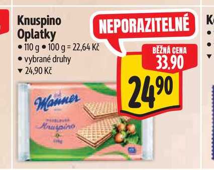 Knuspino Oplatky 110 g