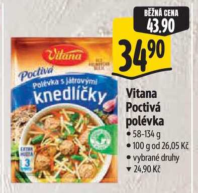   Vitana Poctivá polévka 58-134 g  