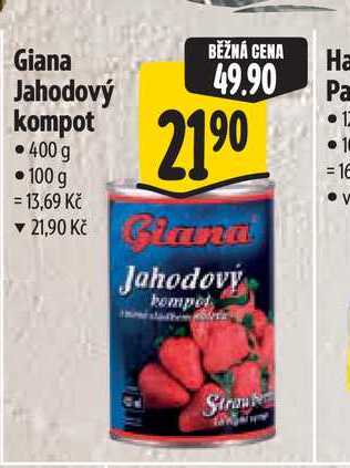 Giana Jahodový kompot 400g  