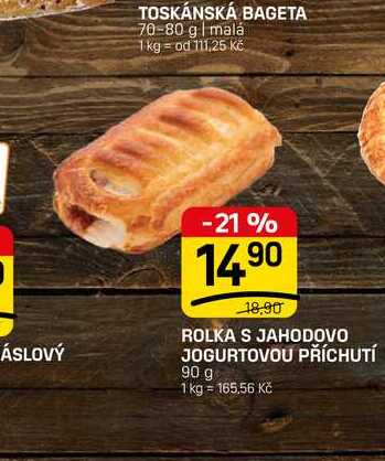 ROLKA S JAHODOVO JOGURTOVOU PŘÍCHUTÍ 90 g