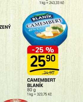 CAMEMBERT BLANÍK 80 g 