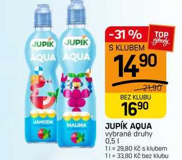 JUPÍK AQUA vybrané druhy 0,5l FLOP TOP