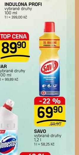 SAVO vybrané druhy 1,2l FLOP TOP