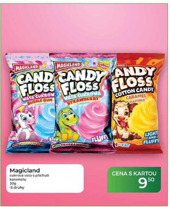Magicland cukrová vata s příchutí karamelu 30g