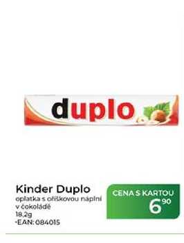 Kinder Duplo oplatka oříškovou náplní v čokoládě 18,2g