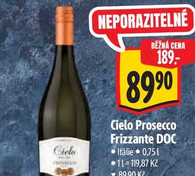  Cielo Prosecco Frizzante DOC 0,75 l