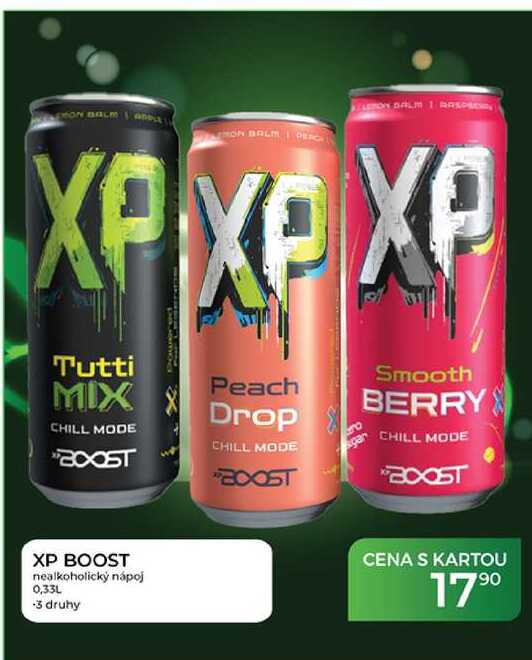 XP BOOST nealkoholický nápoj 0,33L