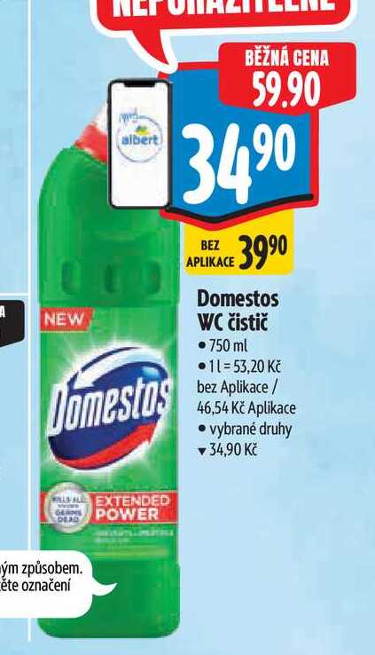 Domestos WC čistič 750 ml Albert
