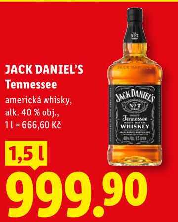 JACK DANIEL'S Tennessee, 1,51
